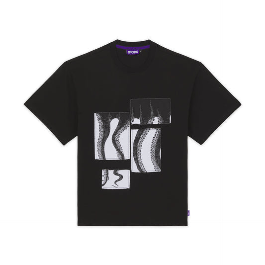 PATCHWORK TEE BLACK