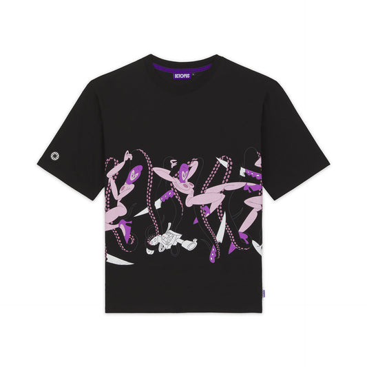 OCTOPUS BY ALOHA PROJECT LOVE TEE BLACK