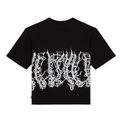 OCTOPUS BY GIORGIO DI SALVO BARBED WIRE TEE BLACK