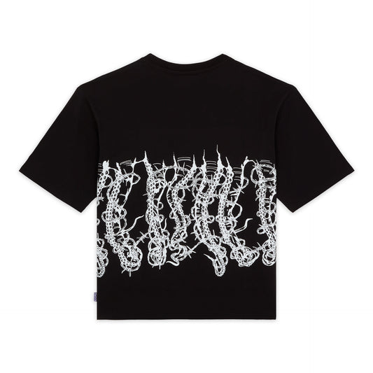 OCTOPUS BY GIORGIO DI SALVO BARBED WIRE TEE BLACK