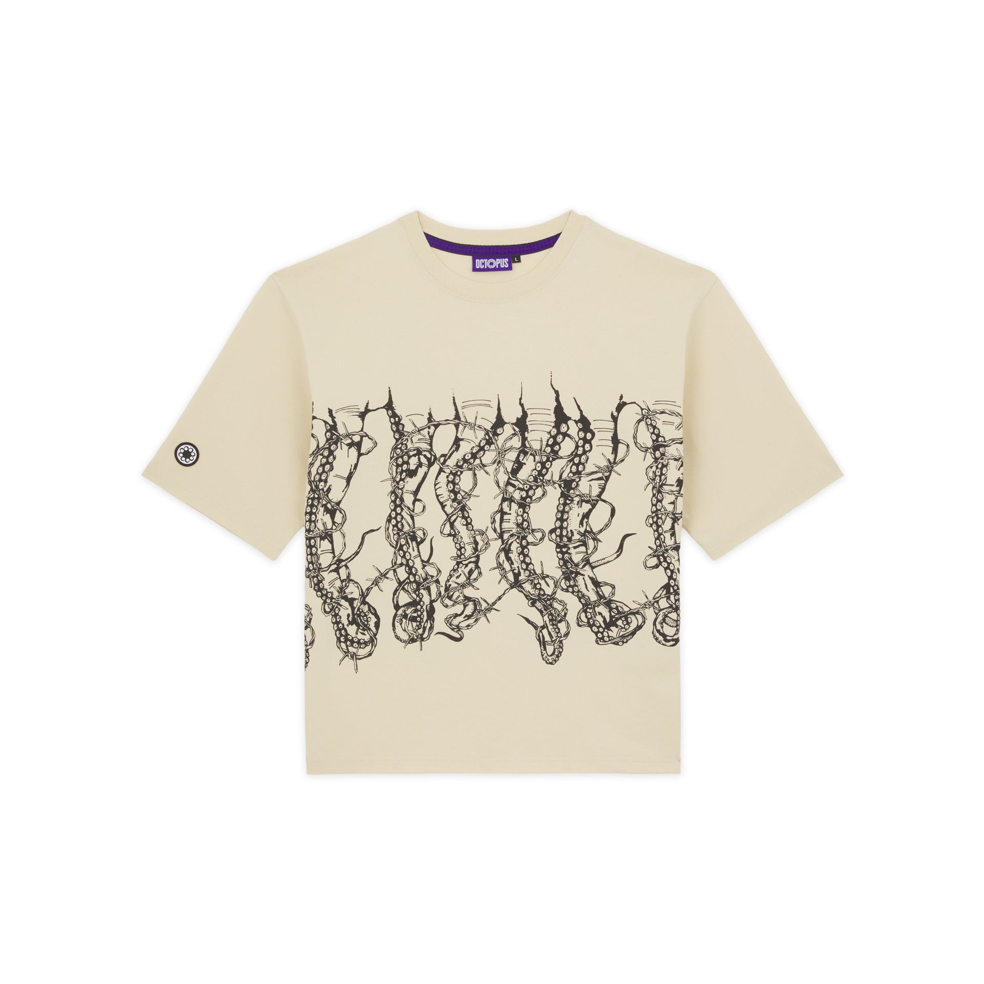 OCTOPUS BY GIORGIO DI SALVO BARBED WIRE TEE CREAM OCTOPUS €22.0
