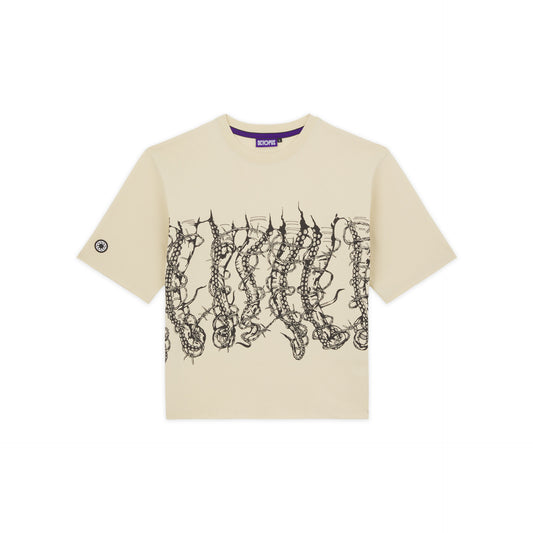 OCTOPUS BY GIORGIO DI SALVO BARBED WIRE TEE CREAM OCTOPUS €22.0