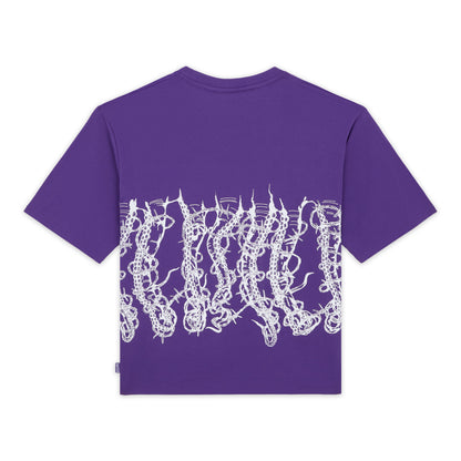 OCTOPUS BY GIORGIO DI SALVO BARBED WIRE TEE PURPLE