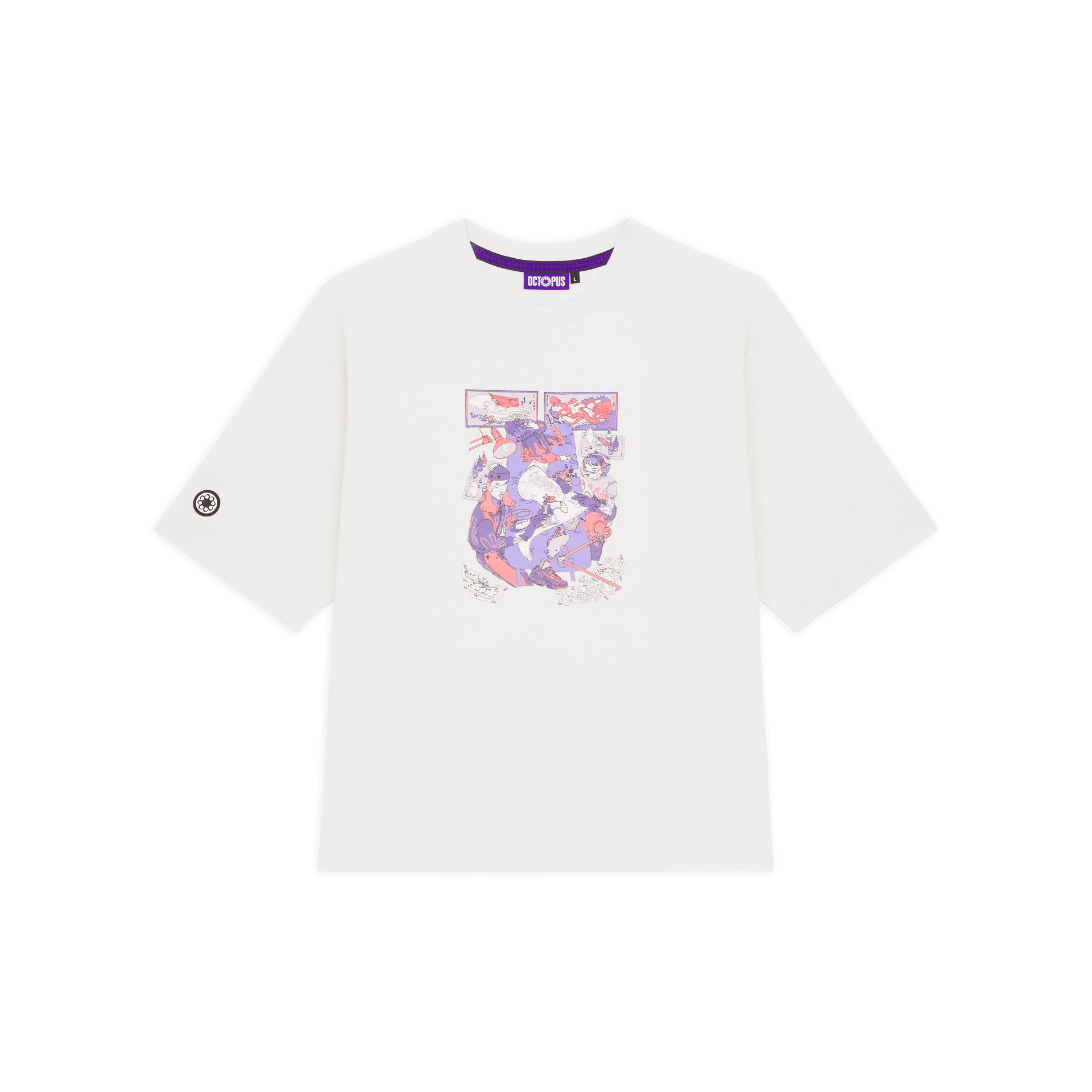 TATTOO SHOP BY DANIELE VANZO TEE WHITE OCTOPUS €20.0