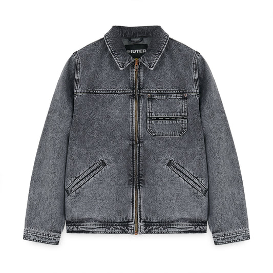 SEAM DENIM ALLY JACKET GREY BLEACH