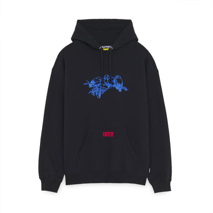NEVER ALONE HOODIE BLACK