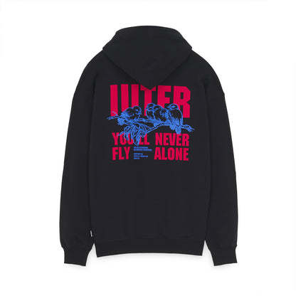 NEVER ALONE HOODIE BLACK