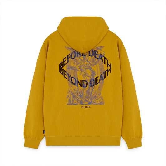 DEATH ZIP HOODIE MUSTARD