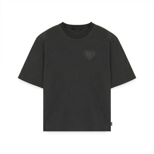 Logo Pigment Dyed Tee Black