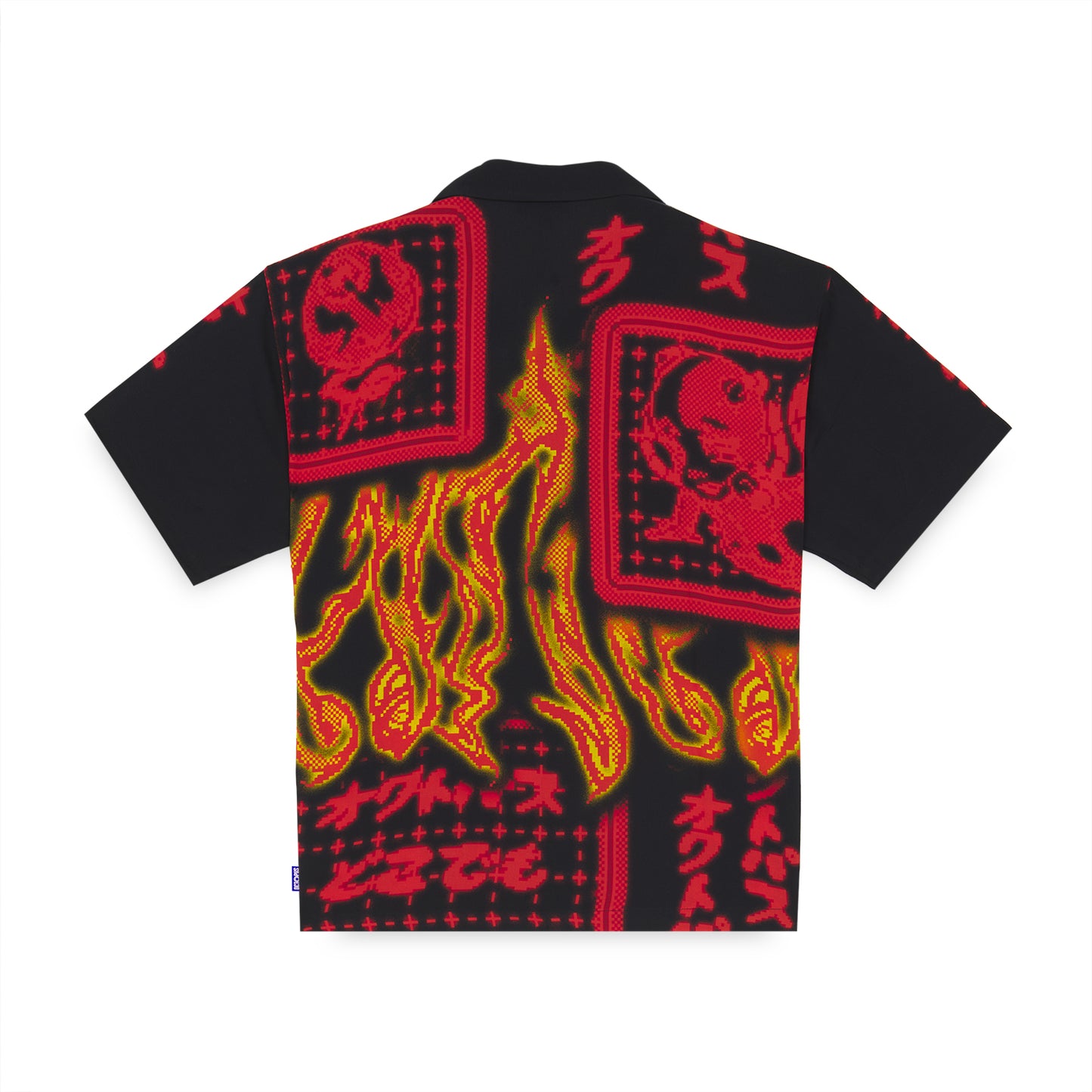 SUMMER IN HELL SS CUBAN SHIRT BY PLAGUE LABS BLACK