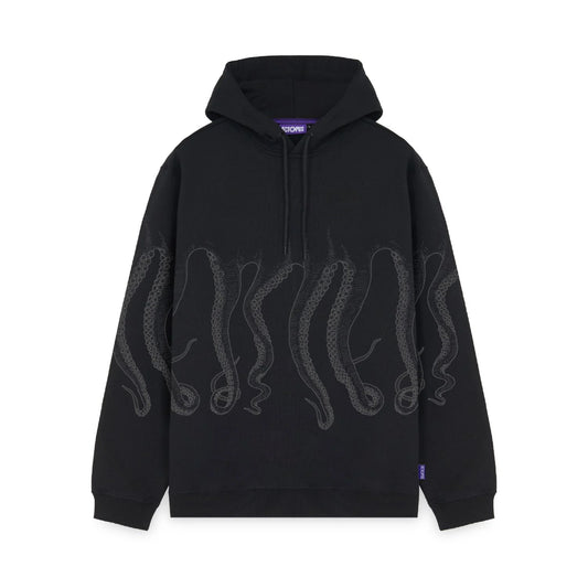 OCTOPUS OUTLINE HOODIE BLACK