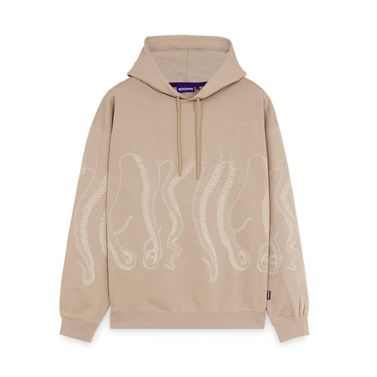 OCTOPUS OUTLINE HOODIE EARTH