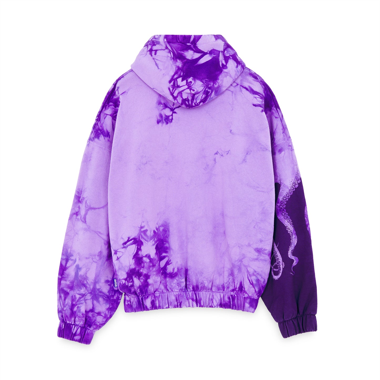 OCTOPUS SIDE PIGMENT HOODIE PURPLE