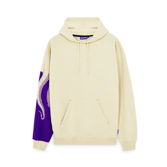 OCTOPUS SIDE HOODIE CREAM