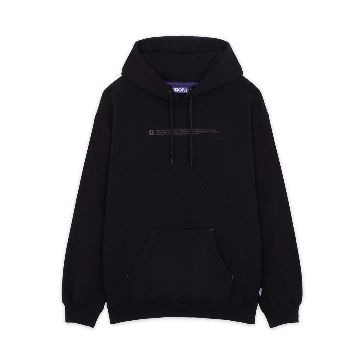 OUTLINE LOGO HOODIE BLACK