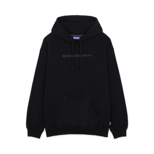 OUTLINE LOGO HOODIE BLACK
