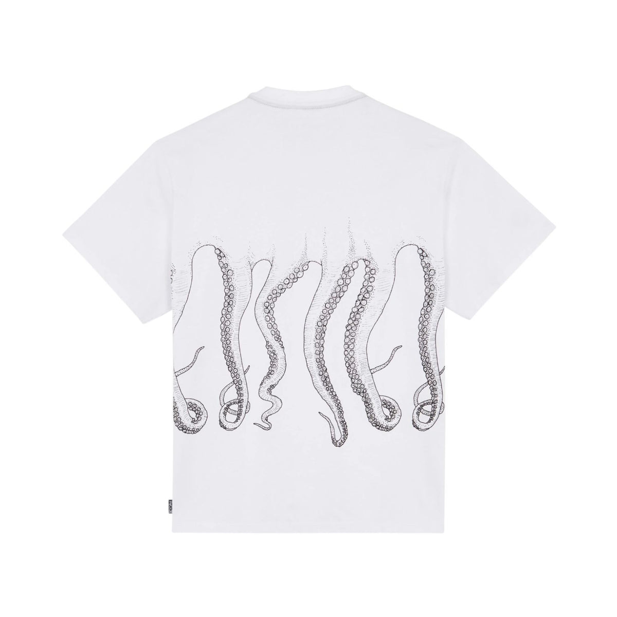 OCTOPUS OUTLINE TEE BLACK WHITE
