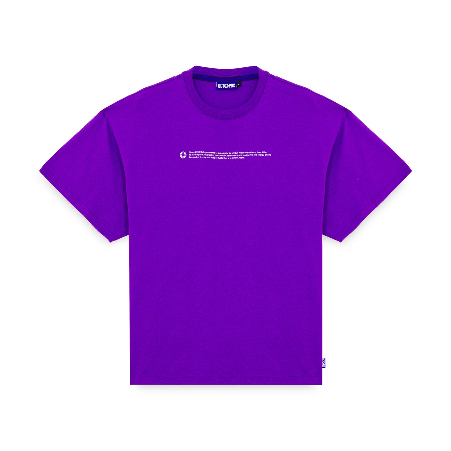 OUTLINE LOGO TEE PURPLE OCTOPUS €20.0
