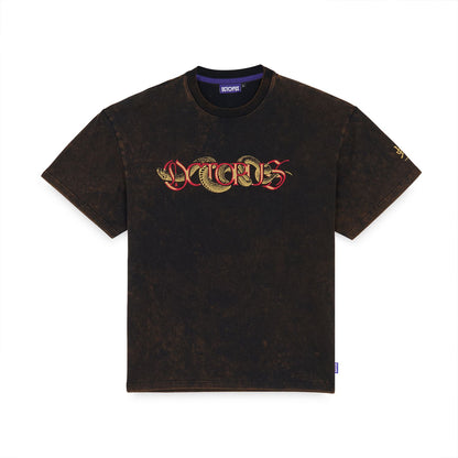 YEAR OF THE SNAKE MARBLE OCTOPUS TEE BLACK