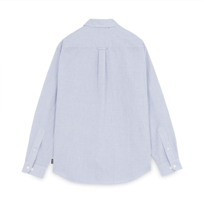 PARADISE MICROCHECK LS SHIRT BLUE