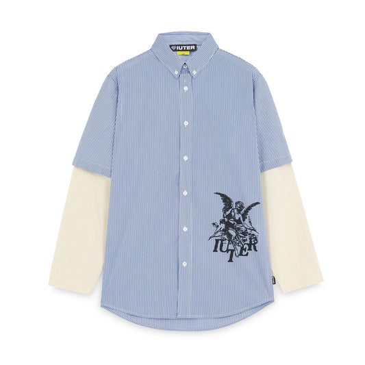 ANGEL DOUBLE LS SHIRT BLUE