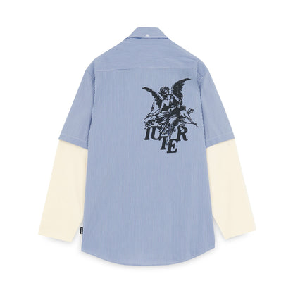 ANGEL DOUBLE LS SHIRT BLUE
