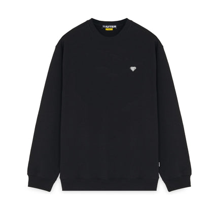 HEART LOGO CREWNECK BLACK