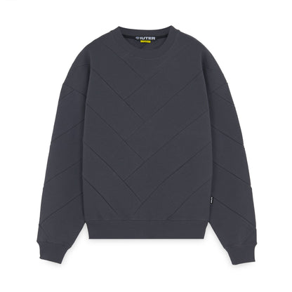 PARQUET CREWNECK ASPHALT