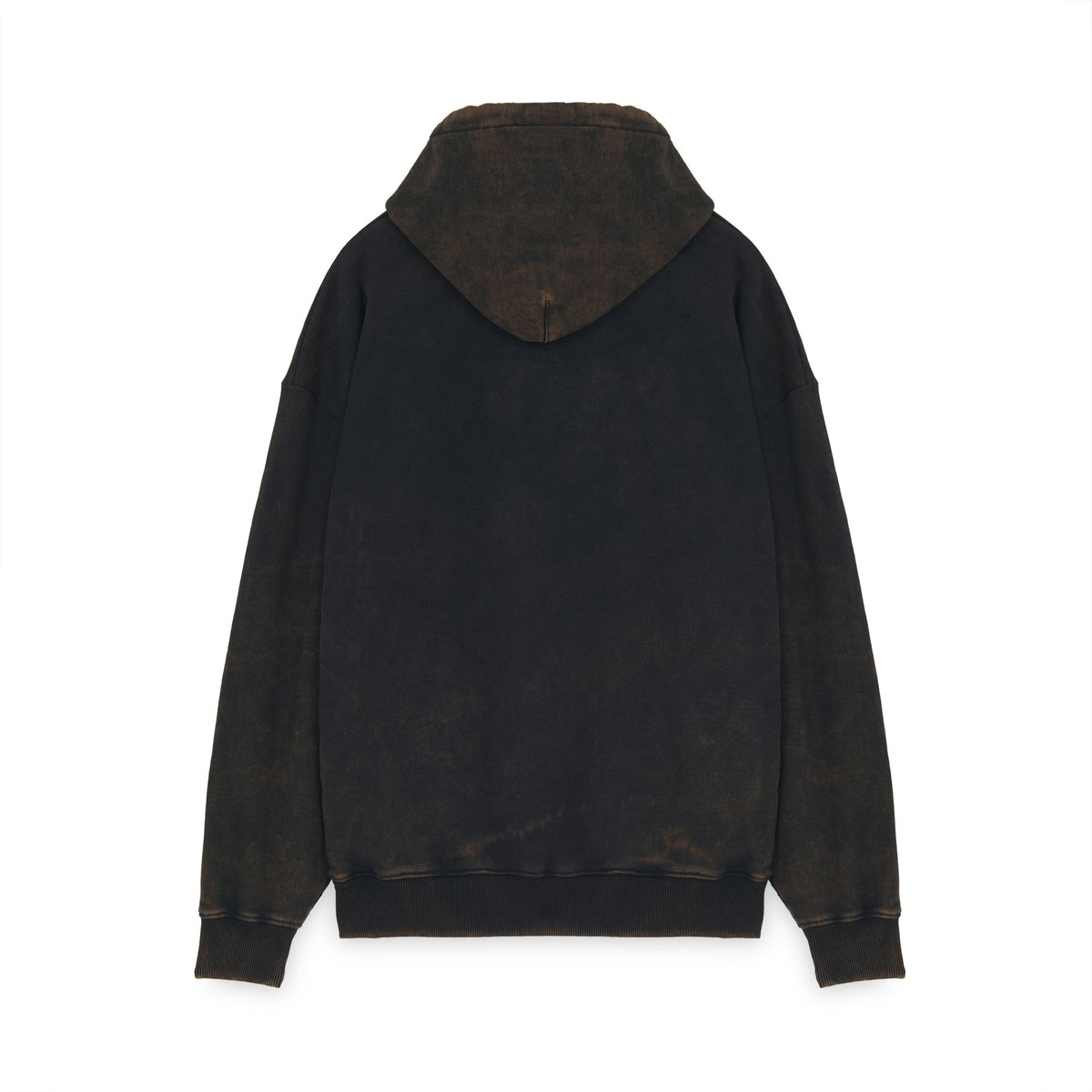 LABEL MARBLE HOODIE BLACK