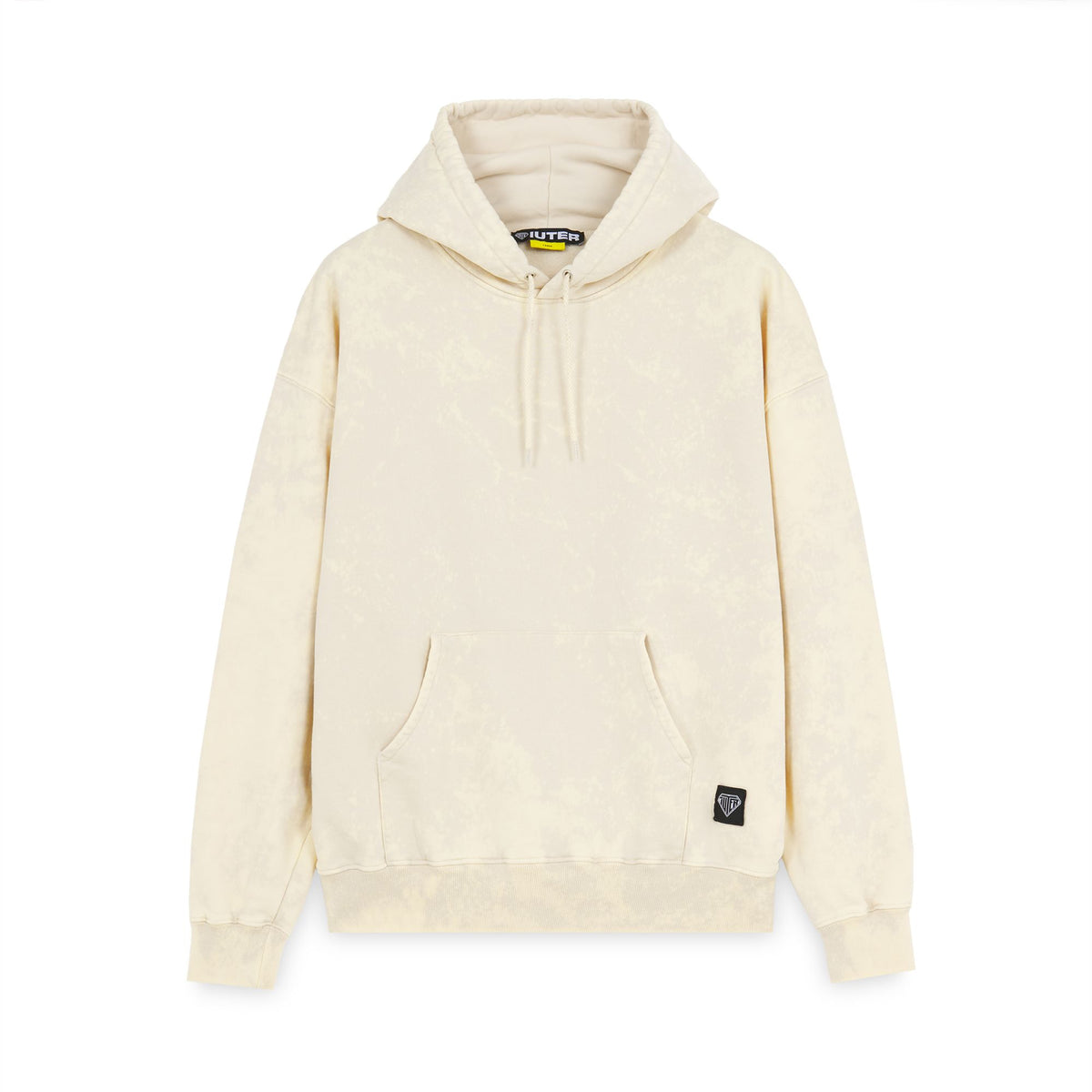 LABEL MARBLE HOODIE CREAM