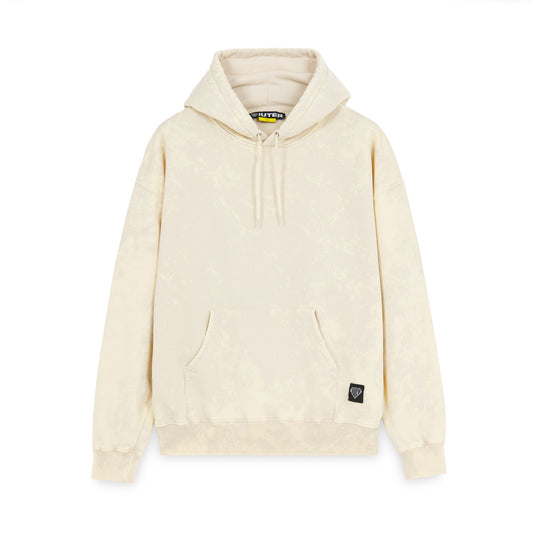 LABEL MARBLE HOODIE CREAM