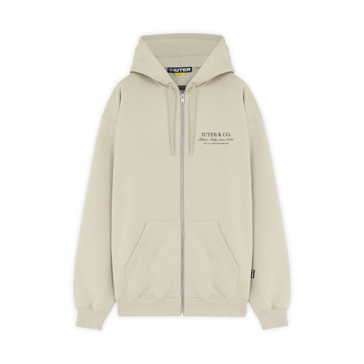 CUTS ZIP HOODIE ICE
