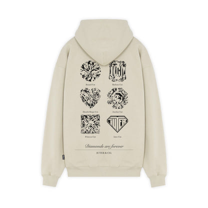 CUTS ZIP HOODIE ICE