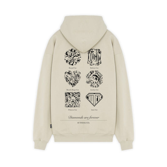 CUTS ZIP HOODIE ICE