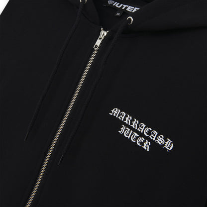 IUTER MARRACASH - CENTAUR ZIP HOODIE BLACK