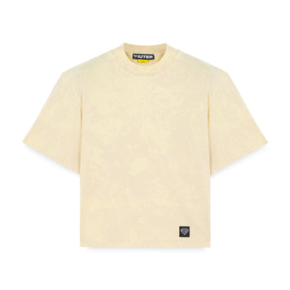 LABEL MARBLE TEE CREAM
