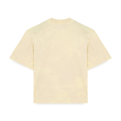 LABEL MARBLE TEE CREAM