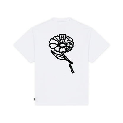 FLOWERS TEE WHITE