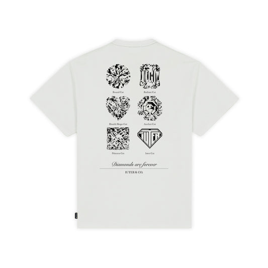 CUTS TEE DUSTYWHITE