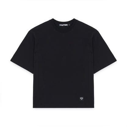 LABEL PIQUET TEE BLACK