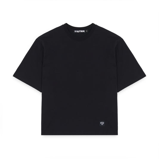 LABEL PIQUET TEE BLACK
