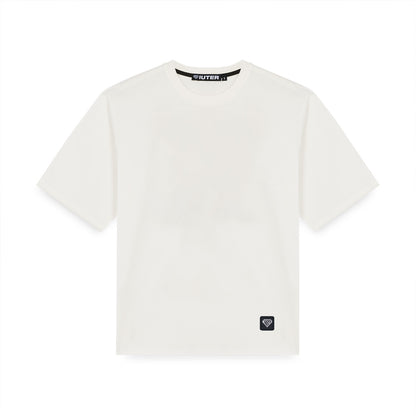 LABEL TEE DUSTYWHITE