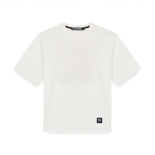 LABEL TEE DUSTYWHITE