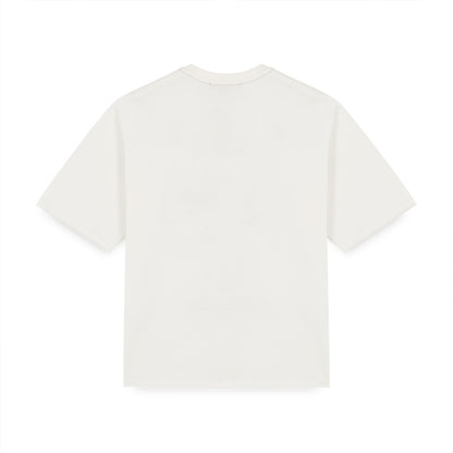 LABEL TEE DUSTYWHITE
