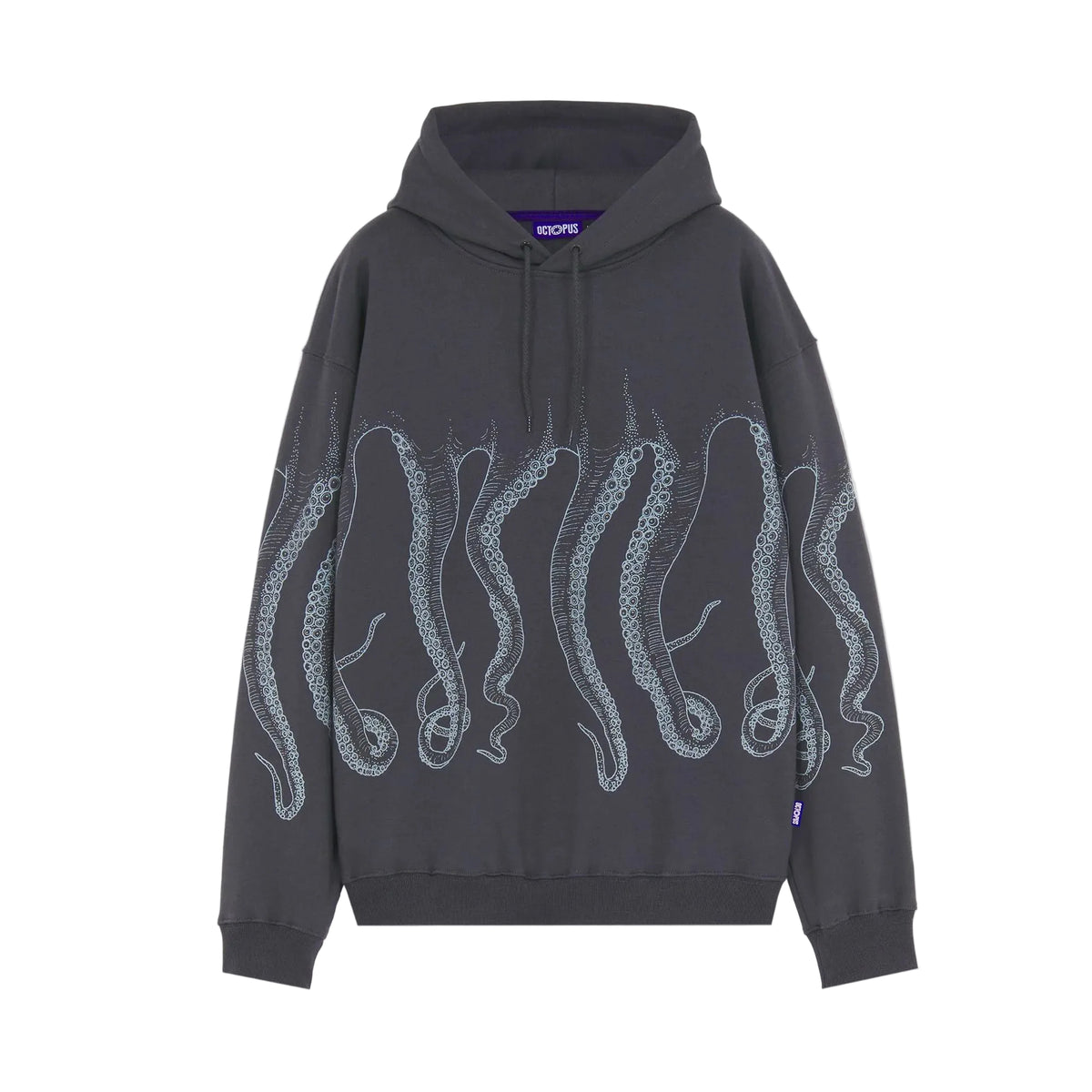 OCTOPUS OUTLINE HOODIE ASPHALT