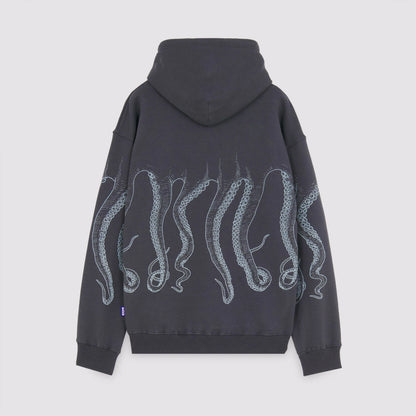 OCTOPUS OUTLINE HOODIE ASPHALT