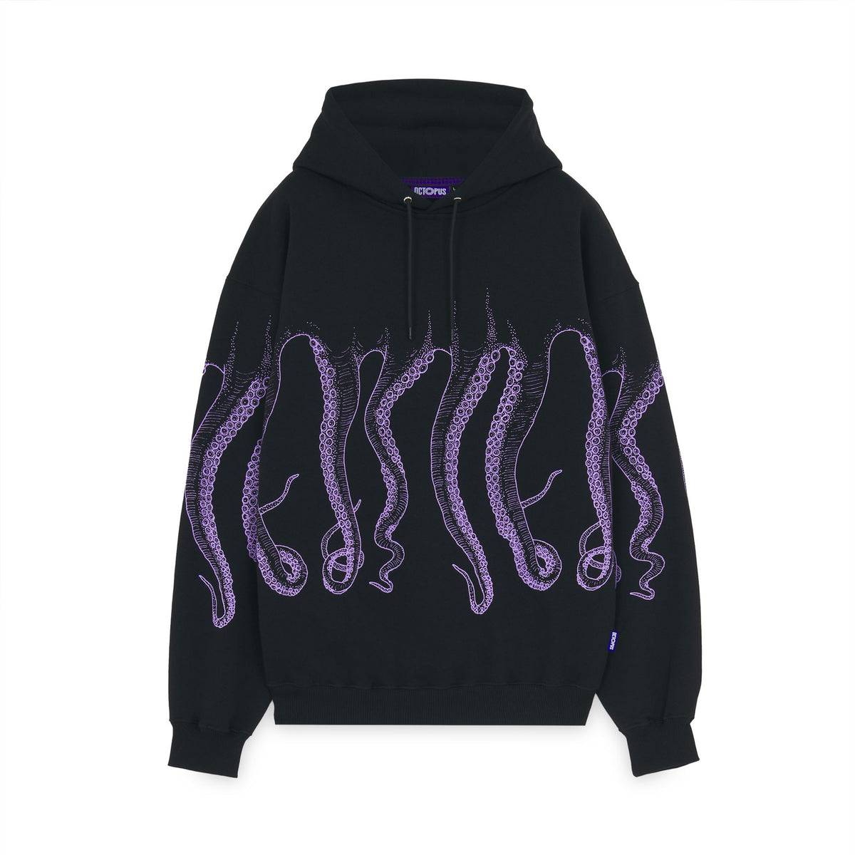 OCTOPUS OUTLINE HOODIE BLACK