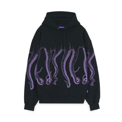 OCTOPUS OUTLINE HOODIE BLACK