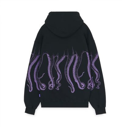 OCTOPUS OUTLINE HOODIE BLACK