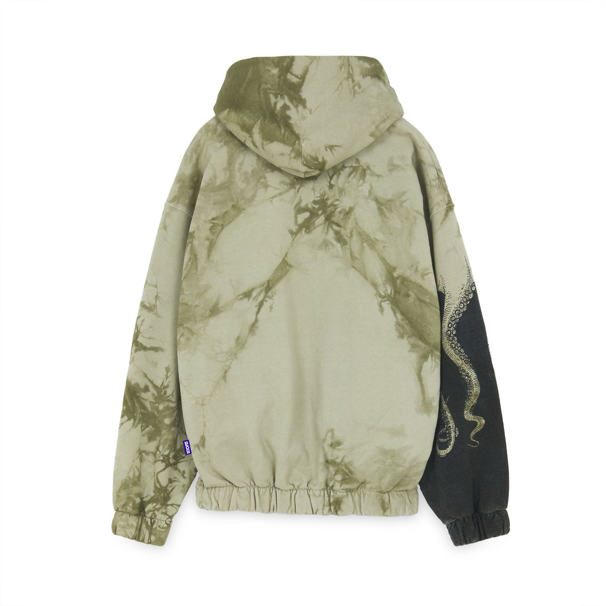 OCTOPUS SIDE MARBLE HOODIE ICE